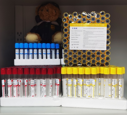 Tabung Pengumpul Sampel Darah EDTA Dengan Pengaktif Gumpalan / Natrium Sitrat / Heparin / Fluorida 2-10ml