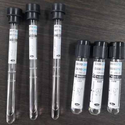 Black cap 1.6ml 1.28ml Natrium Sitrat 3.8% tabung ESR Tabung Tes Darah
