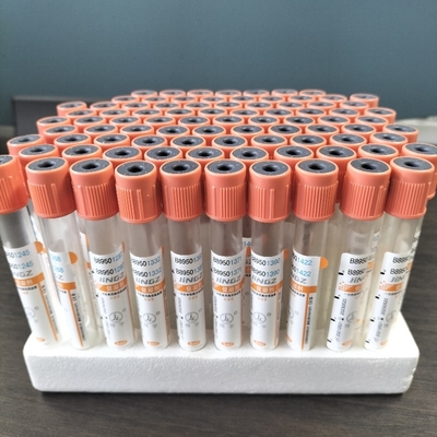 Tabung Koagulasi Merah Dengan Aktivator Gumpalan 4ml Tabung Vakum Kaca Pet