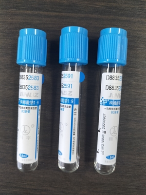 Tabung Pengumpulan Darah Natrium Sitrat Biru 1.8ml-4.5ml