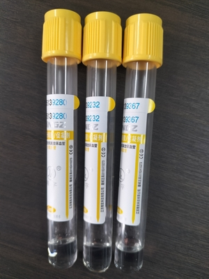 Gel Medis Dan Aktifator Gumpalan Tabung Sampel Darah Emas Dengan CE 2ml-10ml