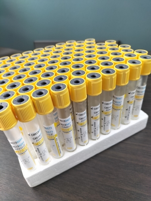 Gel Kuning Pengaktif Gumpalan Tabung Tabung Pengumpulan Darah Medis 2ml-10ml
