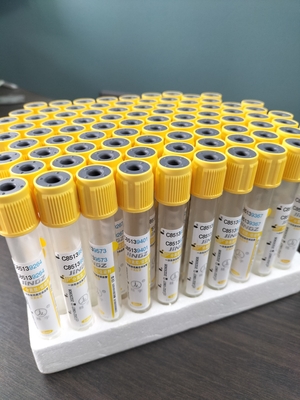 JINGZ Medical Vacuum Blood Collection Tube 2-10ml Gel Clot Activator Tube dengan Top kuning