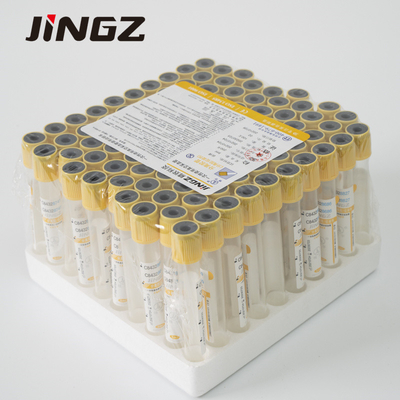 Tabung Pengumpulan Darah Vakum Medis 2-10ml Tabung Gel Dengan Top Kuning