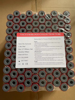 16*100mm 10ml Tidak Ada Tabung Ketagihan Tabung Tes Darah Vakum