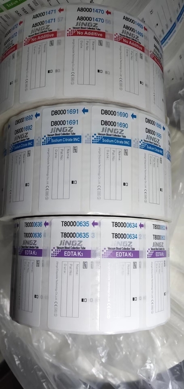 Kemasan Dalam Gulung Label Medis Menurut Warna Tabung Untuk Identifikasi Sederhana