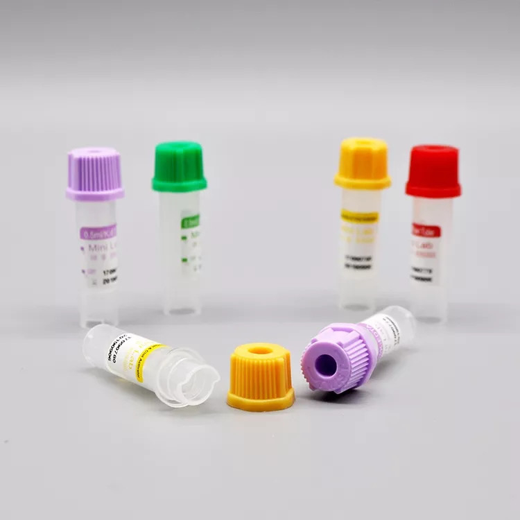 Anak Gunakan 0.5ml Micro EDTA Tubes 8*45mm Non Vacuum Untuk Rumah Sakit