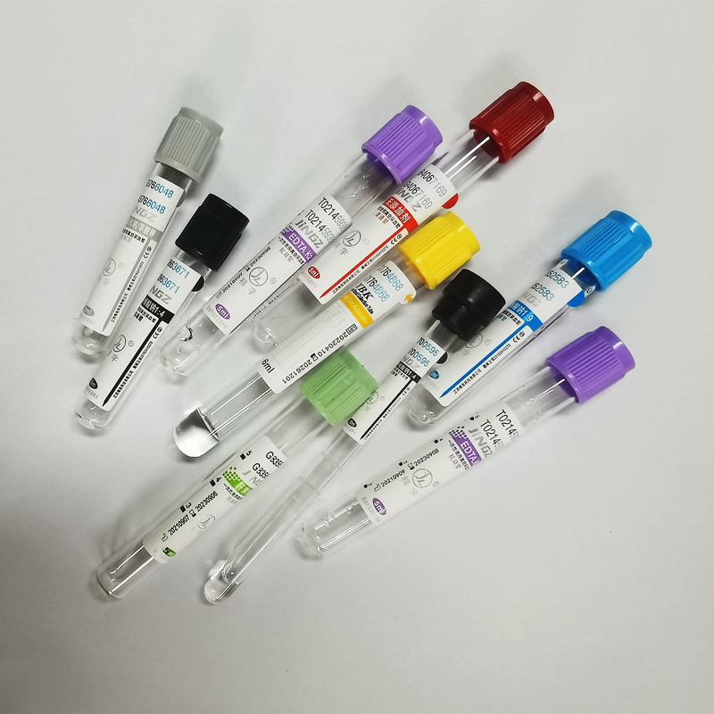 JINGZ 0.5ml-10ml K2 EDTA Tube Untuk Tes Darah Vakum Menurut Ketinggian