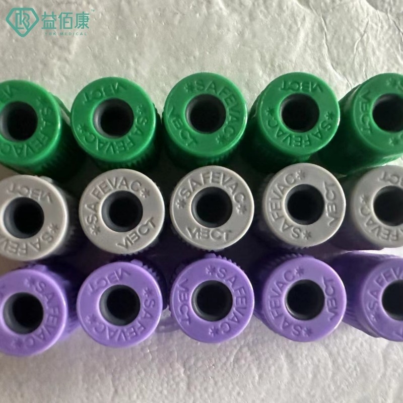 Tutup Tabung Darah Tipe Tertutup SAFEVAC Dengan Sumbat Karet Dia.13mm Tutup Rakitan