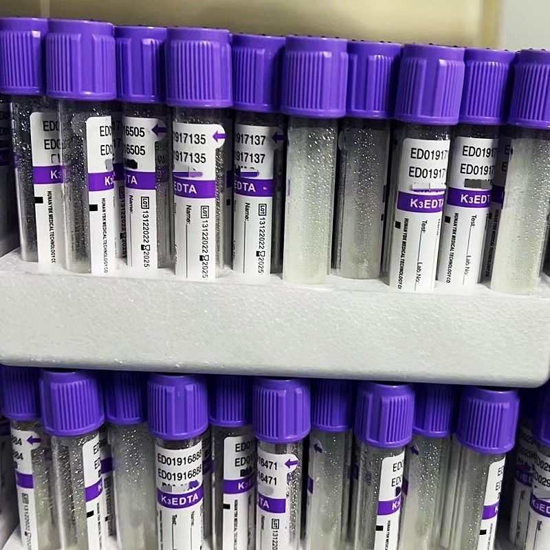 Tabung Sampel Darah EDTA Vakum 12/18 Rak Per Karton 3.2mg/ml Aditif