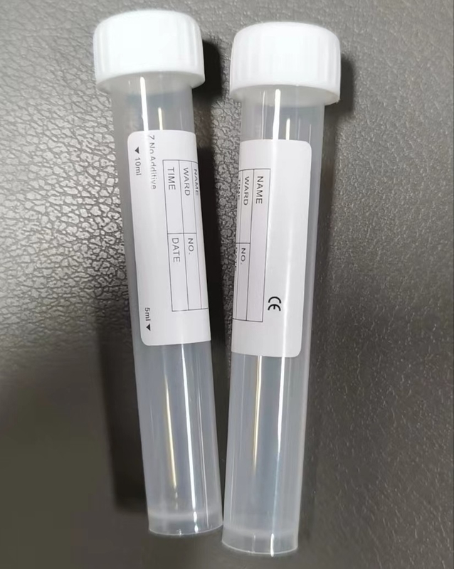 White Cap Plain Test Tube 10ml 16*100mm Untuk Pengangkutan Sampel Laboratorium